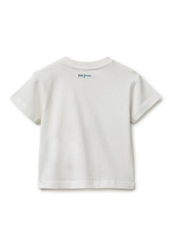 Футболка с животным принтом. футболка с принтом United Colors Of Benetton, White — фото 2