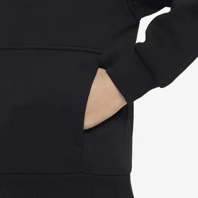 Худи Nike Sportswear Club Fleece, черный/белый — фото 4