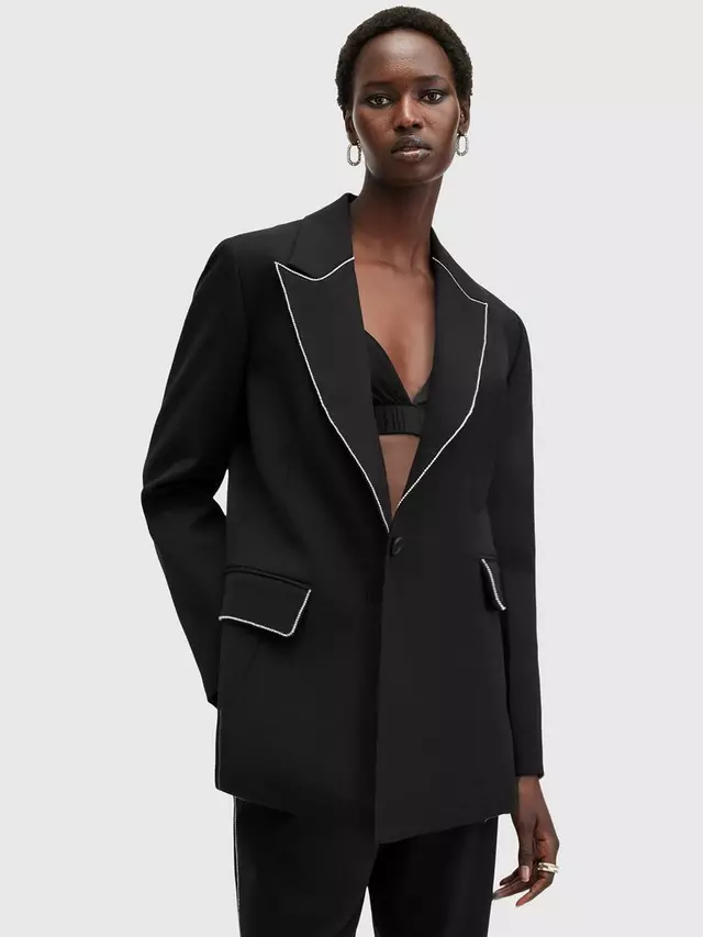 

Блейзер AllSaints Atlas Wool Blend, черный