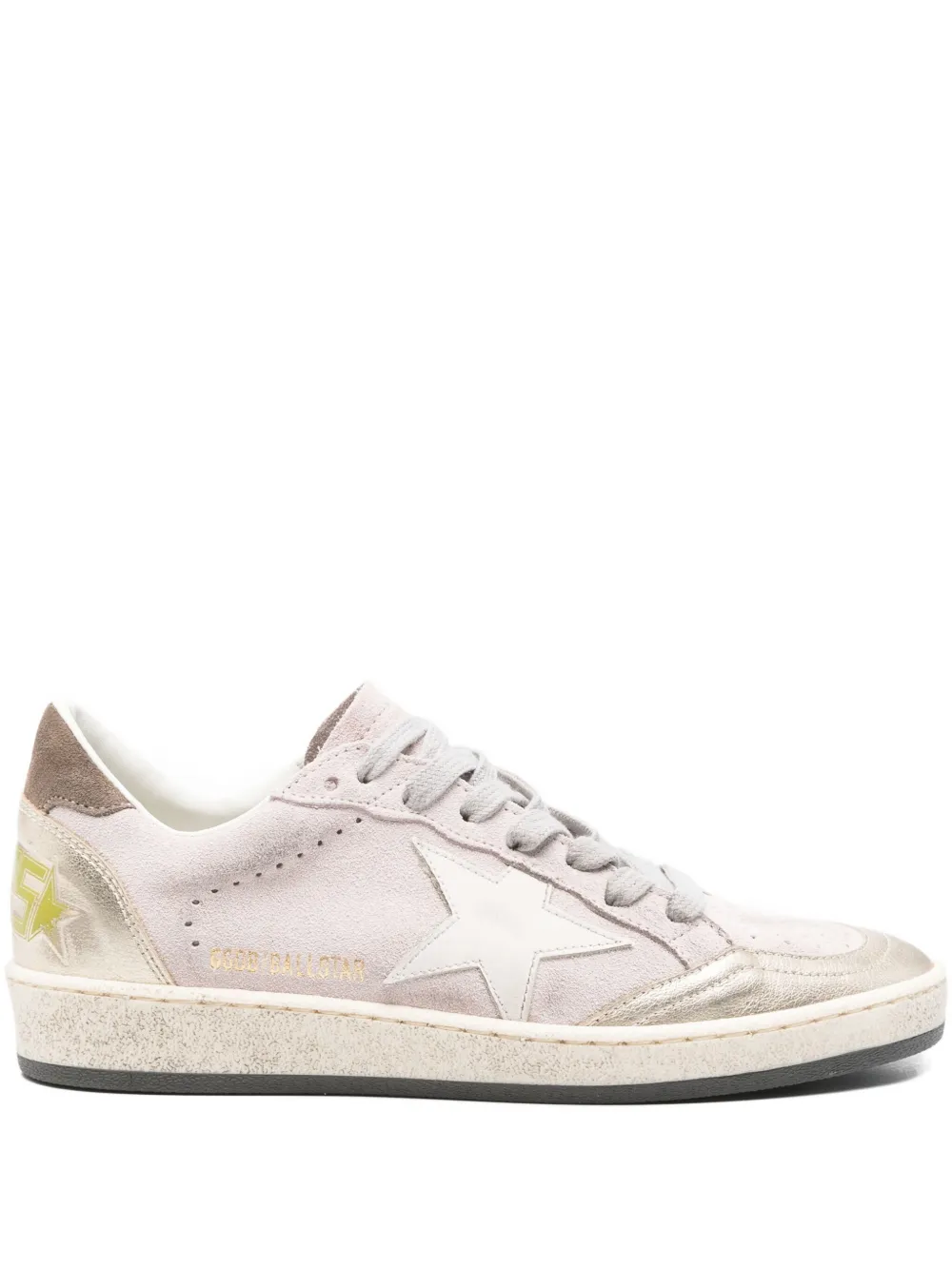Замшевые низкие кеды GOLDEN GOOSE, розовый