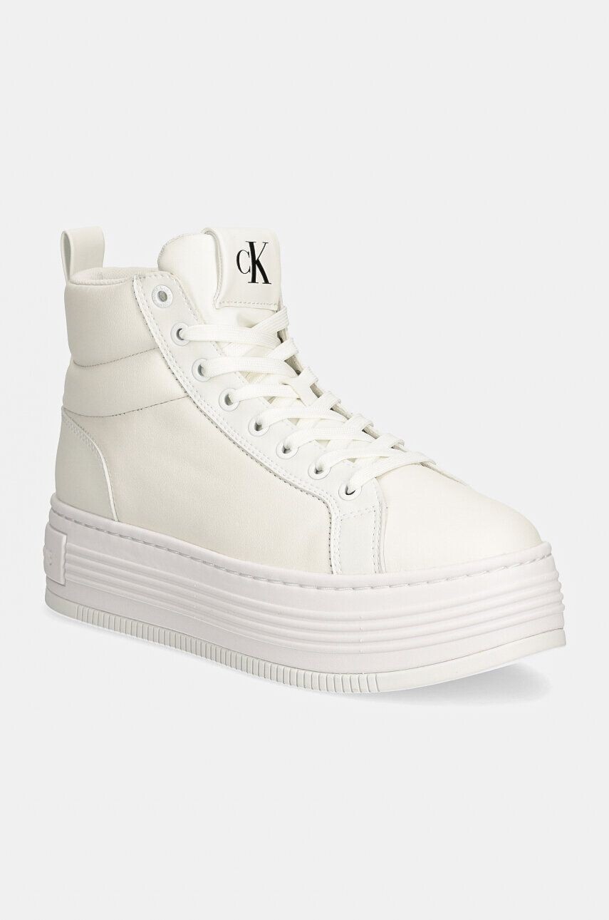 Кроссовки Calvin Klein Jeans BOLD PLATF MID OH MG LTH, белый — фото 2