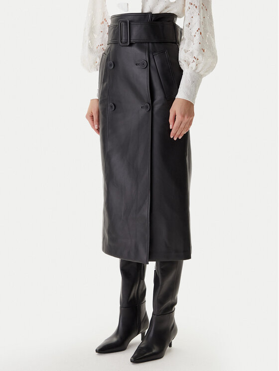 

Юбка из искусственной кожи regular fit 242-JADY Morgan, черный