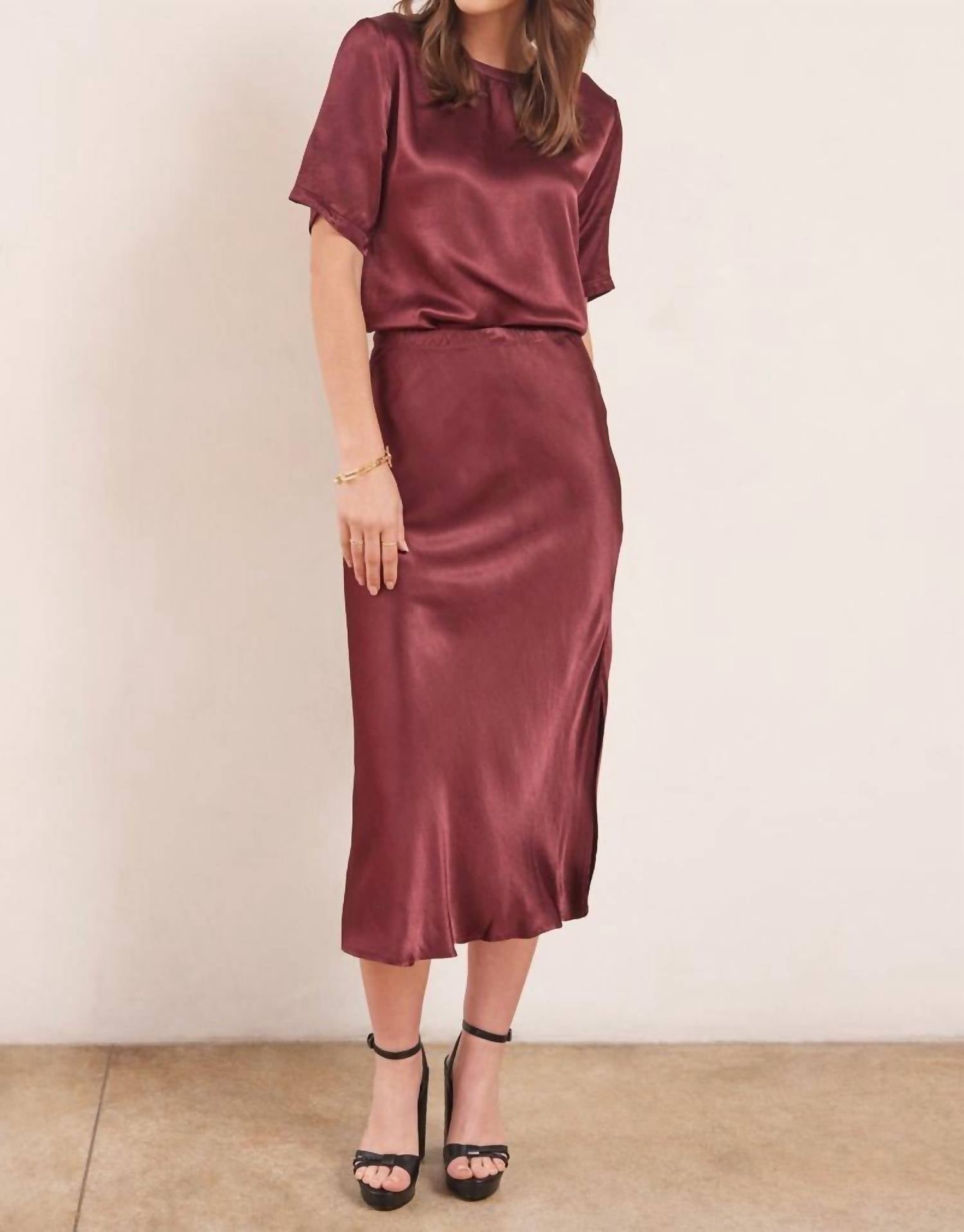 

Юбка-комбинация Dorit Silky в цвете Cognac LAmade
