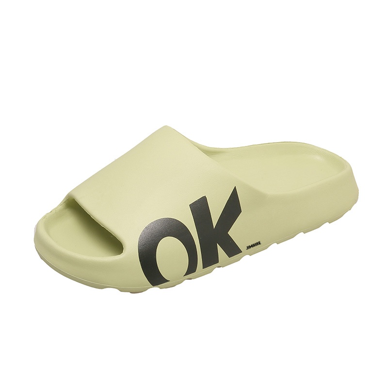 

King Jinmai Скользящие тапочки унисекс зелёные, цвет Green
