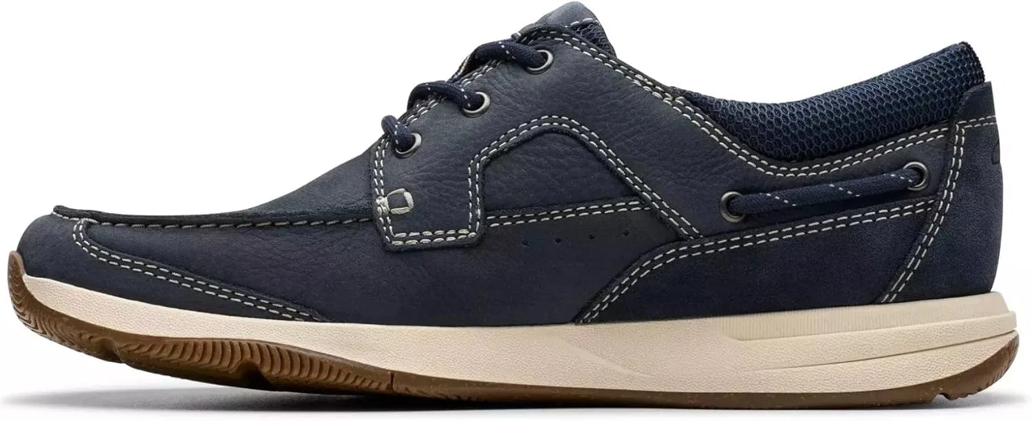 Мужские туфли на шнуровке Clarks Sailview Lace, Blue — фото 3