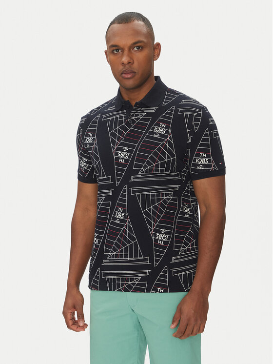 

Рубашка поло стандартный крой Sailing MW0MW39309 Tommy Hilfiger, синий