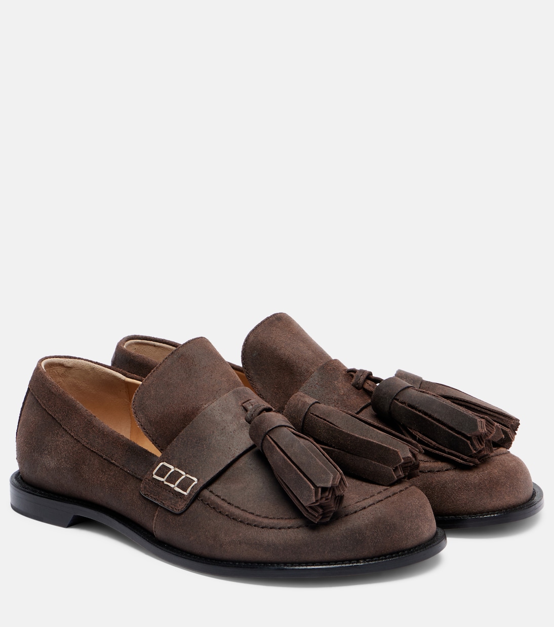 Замшевые лоферы JW Anderson, Deep Walnut