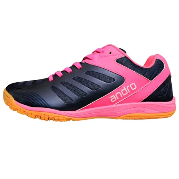Кроссовки для настольного тенниса «Cross Step» от Andro, Navy X Pink — фото 2