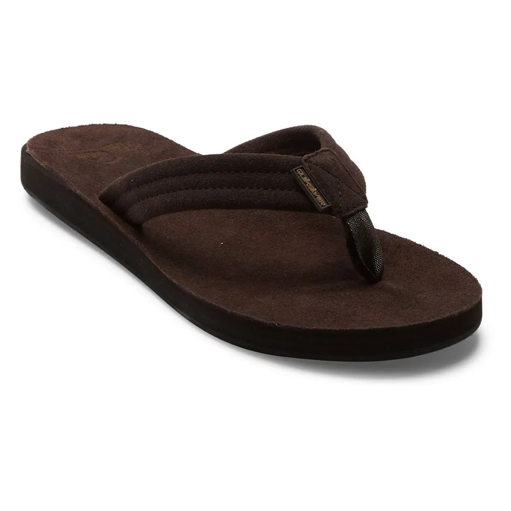 

Шлепанцы Quiksilver Carver Suede Pl, коричневый
