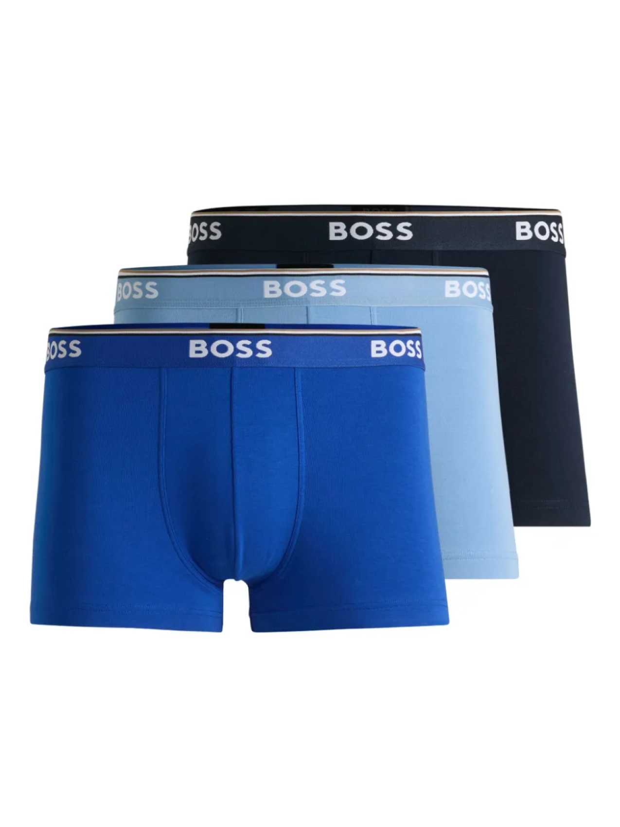 

Комплект из трех боксеров с логотипом BOSS, синий