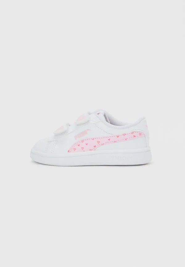 Кроссовки унисекс smash 3.0 Puma, White/Pearl Pink