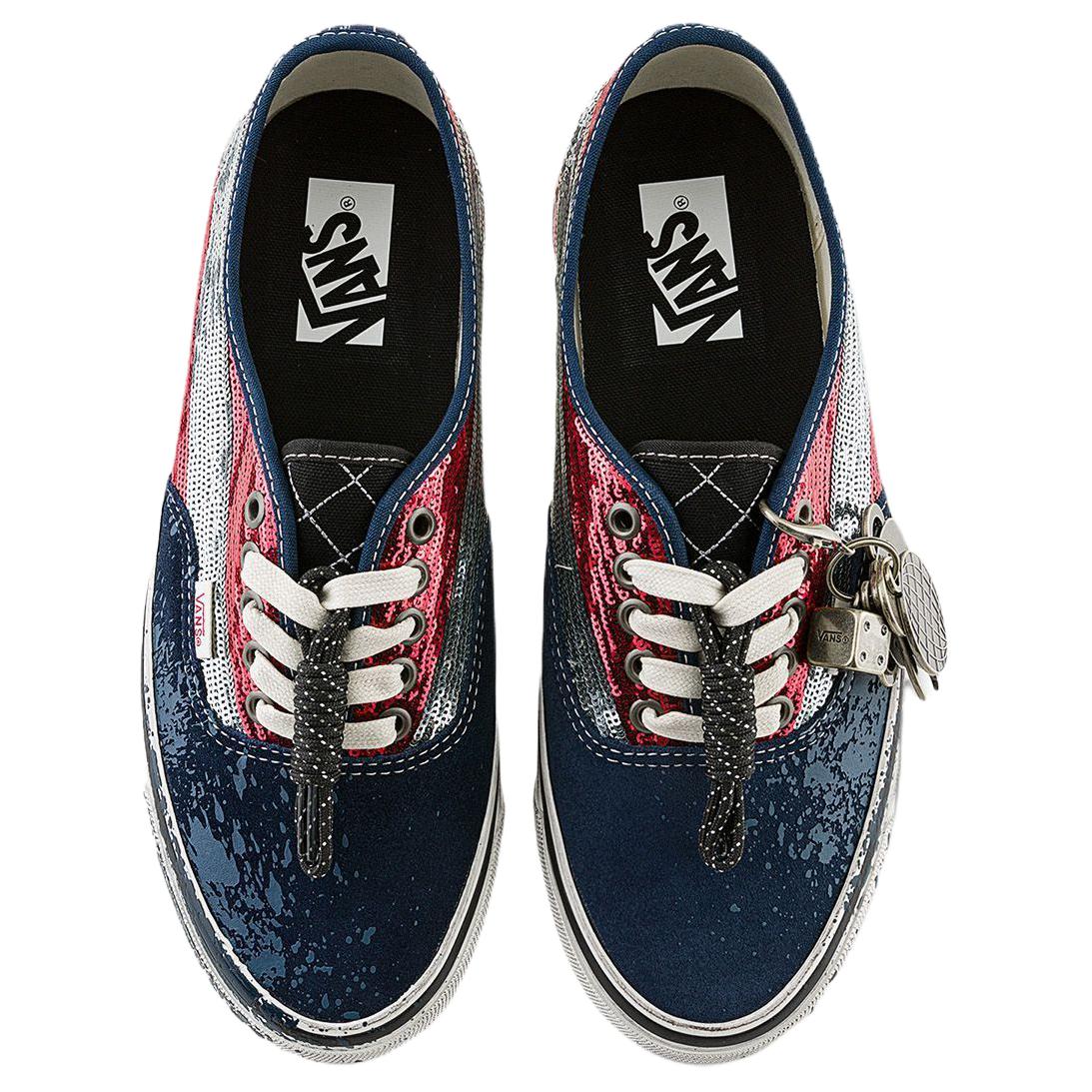 Vans Premium LX Authentic 44 скейтборд обувь Unisex Blue Red — фото 4