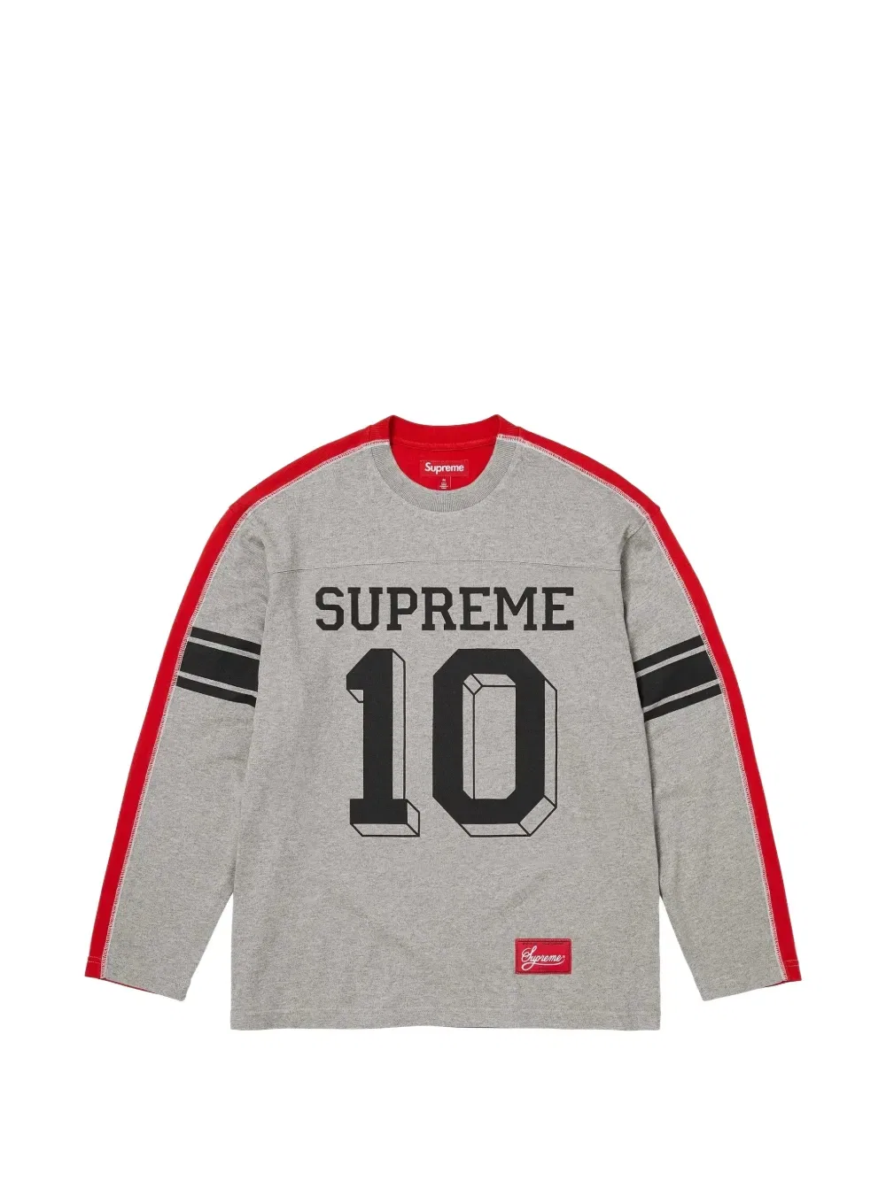 Разделенная "серая" футболка Supreme