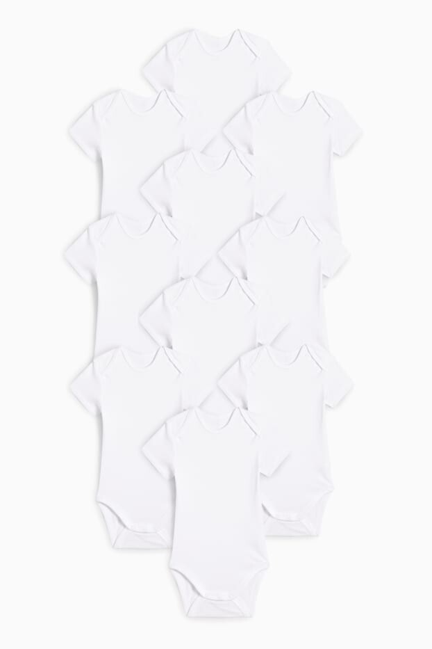 

Мультиупаковка из 10 детских боди C&A, белый