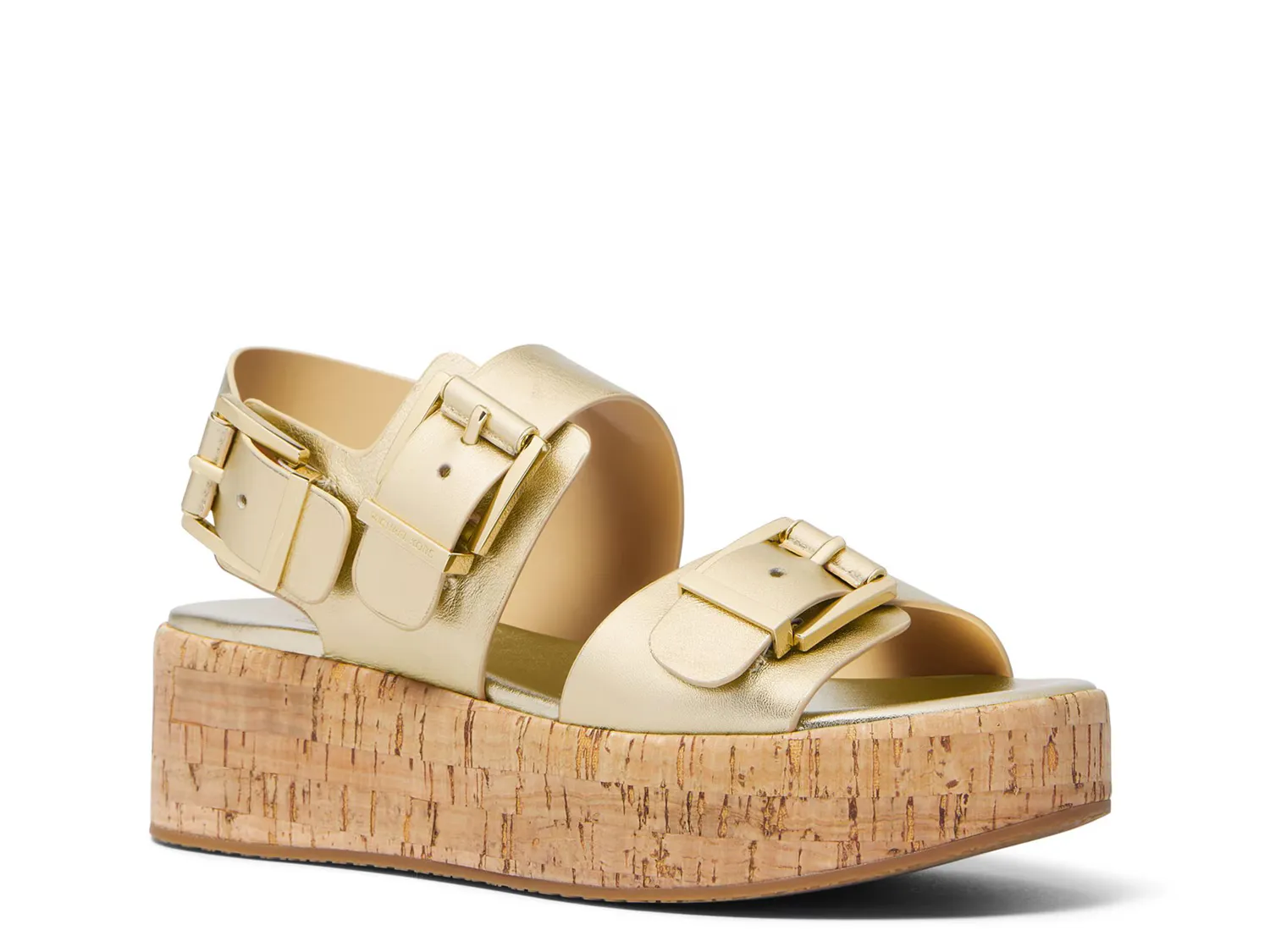 

Сандалии Colby Platform Sandal Michael Michael Kors, золотой/металлик