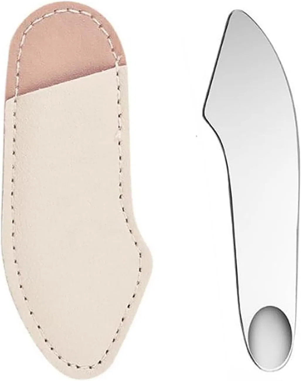 Косметическая лопатка из нержавеющей стали Ftxjehg с чехлом, цвет A