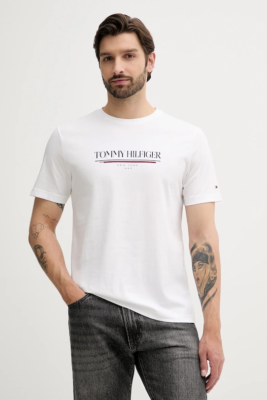 

Хлопковая футболка Tommy Hilfiger, белый