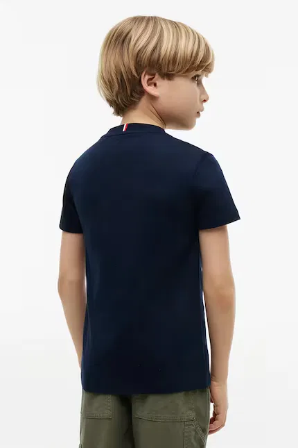 Футболка детская с принтом Tommy Hilfiger, синий — фото 4
