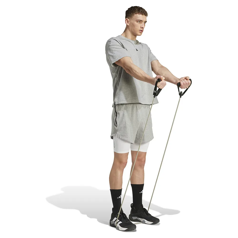 Шорты adidas D4T X 5В'' shorts, серый — фото 3