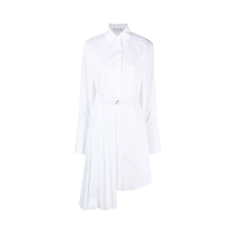 

Платье Off-White Diag Plisse Shirt Dress, White