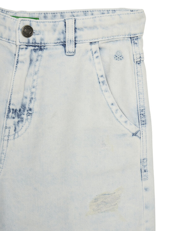 Джинсовые шорты обычного кроя 4AD7C9045 United Colors Of Benetton, синий — фото 3