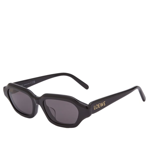 

Тонкие прямоугольные солнцезащитные очки Loewe Eyewear, черный