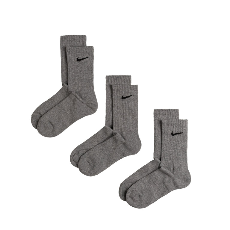 

Носки Everyday Cushioned Crew Socks 3 Pack Nike, черный, Серый, Носки Everyday Cushioned Crew Socks 3 Pack Nike, черный