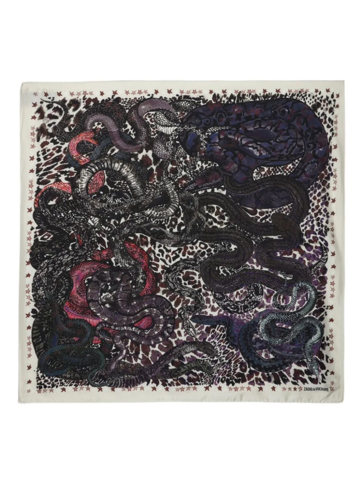 

Шарф Debbie 85 Snakes Zadig&Voltaire, красный