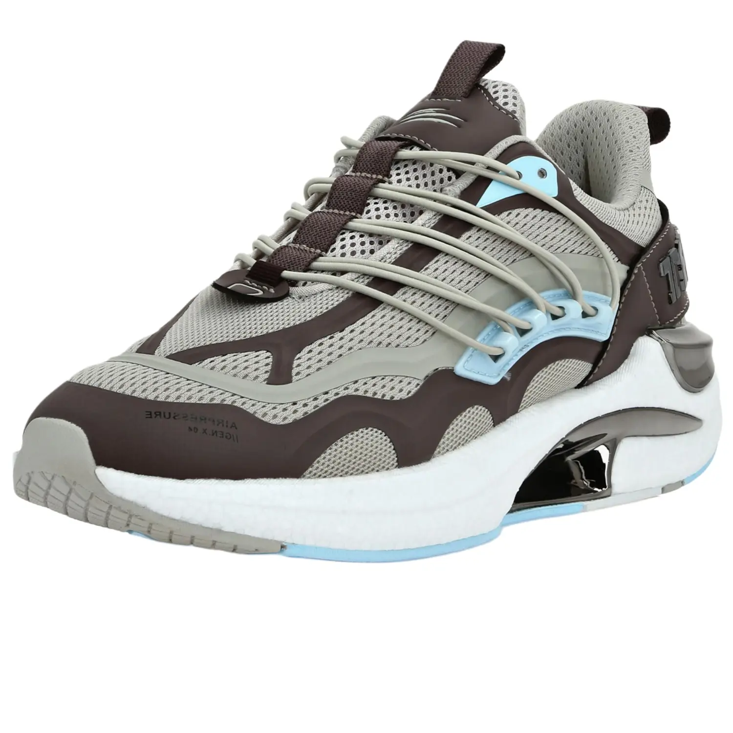 PLEIN SPORT Кроссовки Runner PRESSURE Cushioning Low top Casual Unisex Gray — фото 4