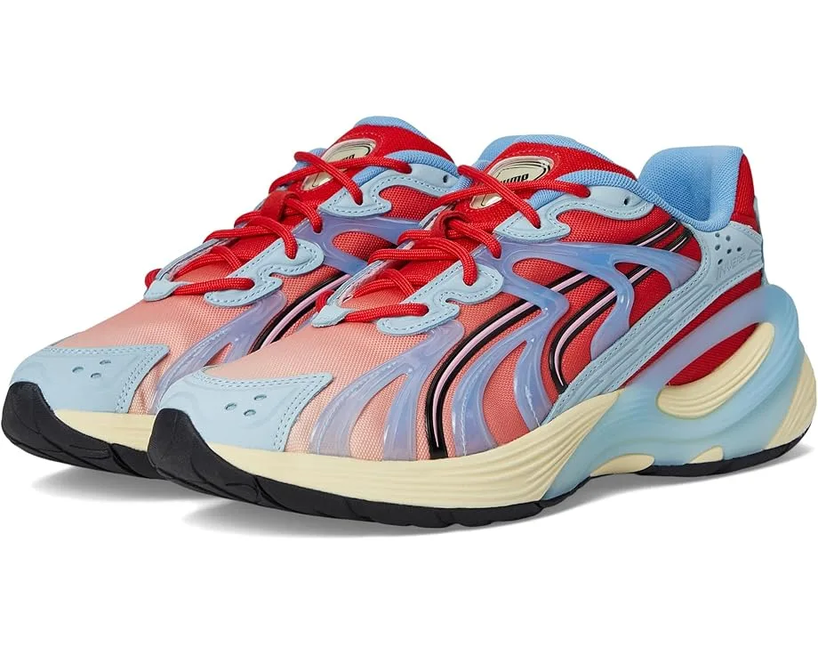 Кроссовки PUMA Inverse Sneakers, Creamy Vanilla/For All Time Red/Team Light Blue