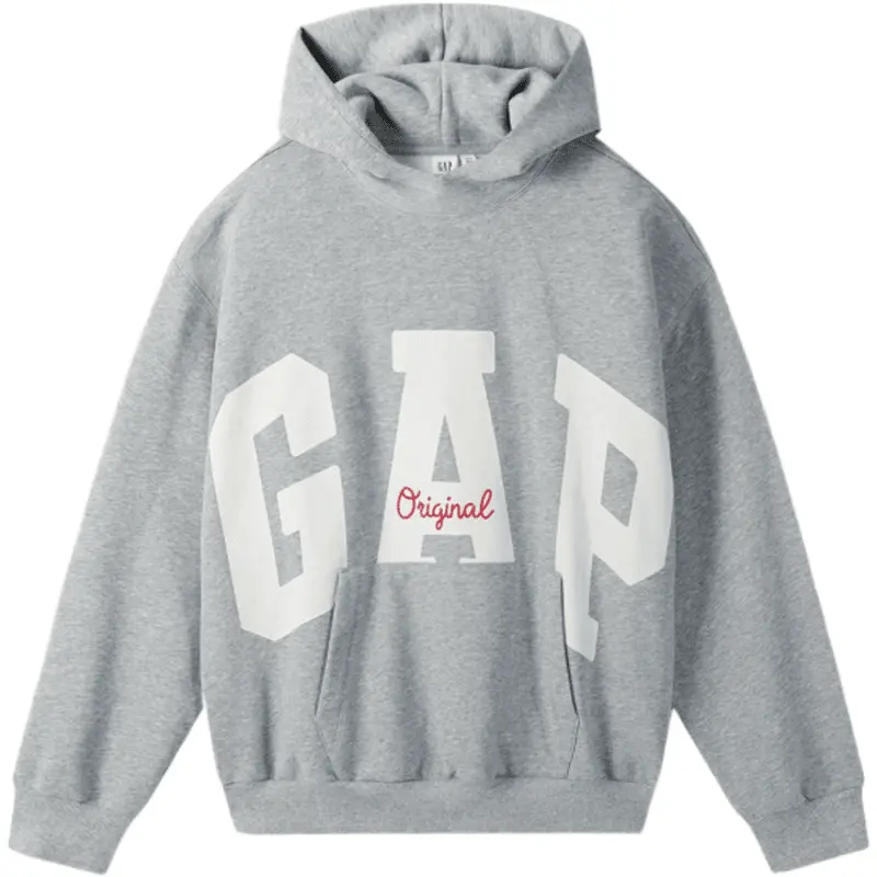 

GAP Осенняя толстовка унисекс серого цвета