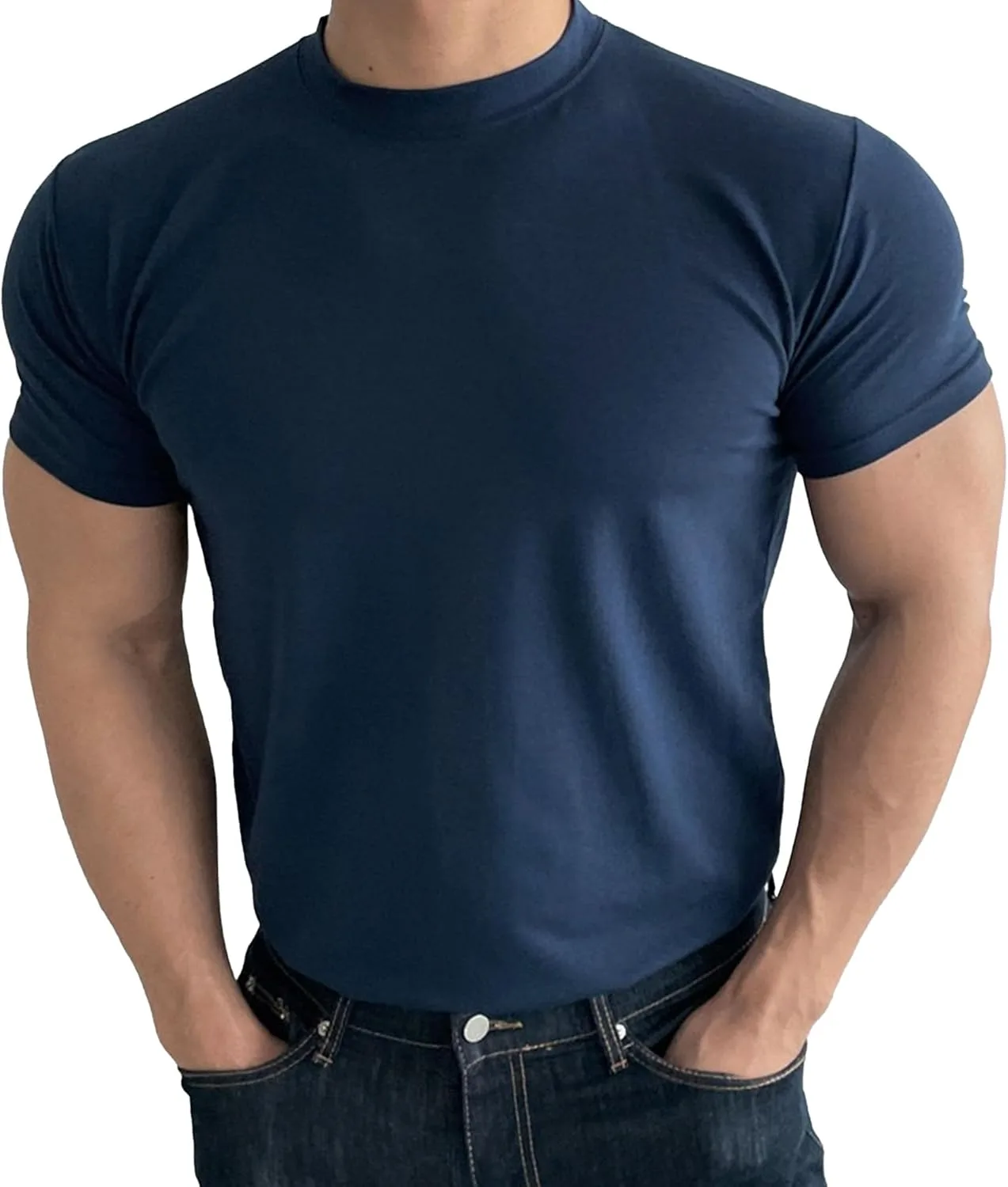 

Мужская футболка Slim Fit с коротким рукавом для тренировок Maiyifu-GJ