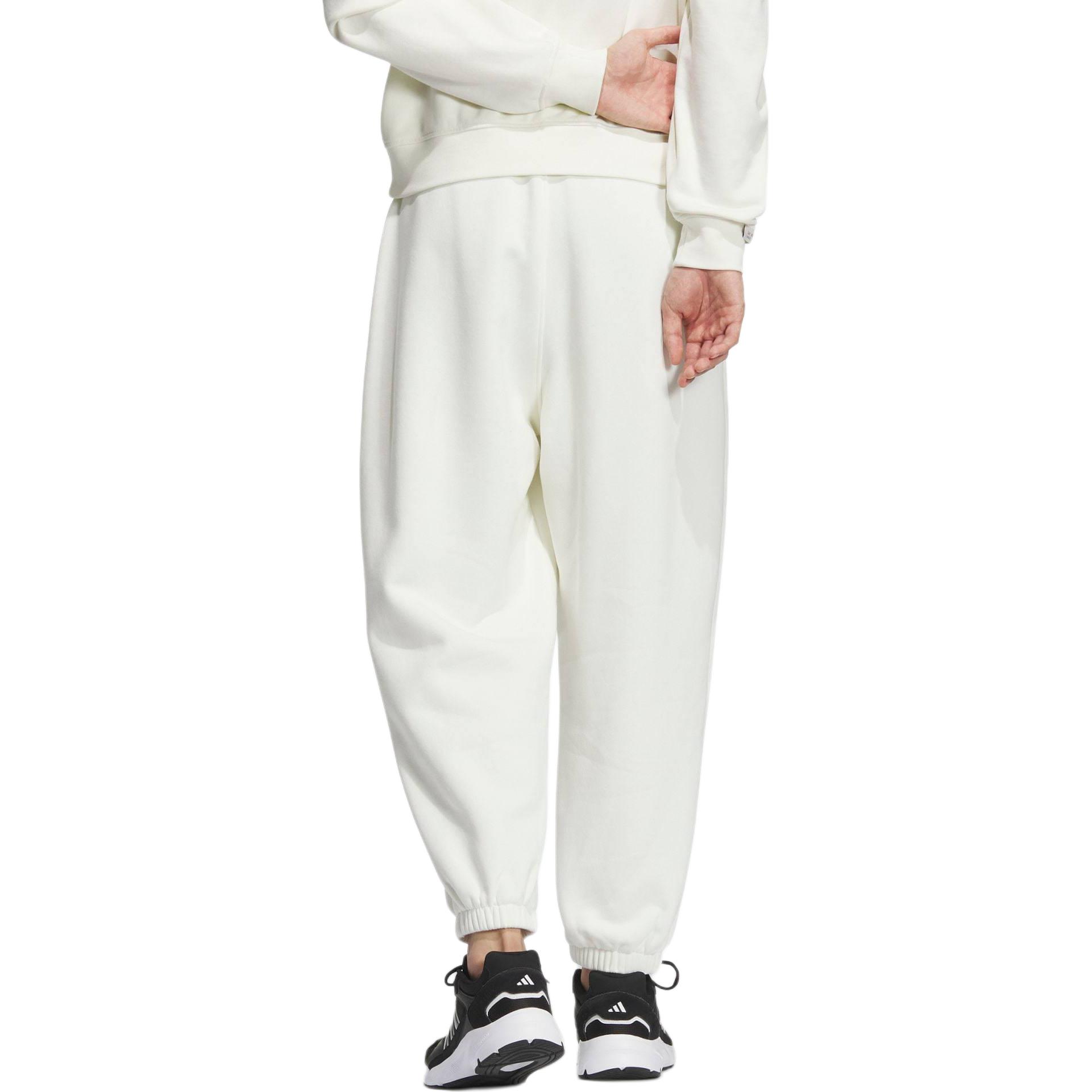 Футболка с защипами вязаная спортивные брюки унисекс Jade White Adidas — фото 4
