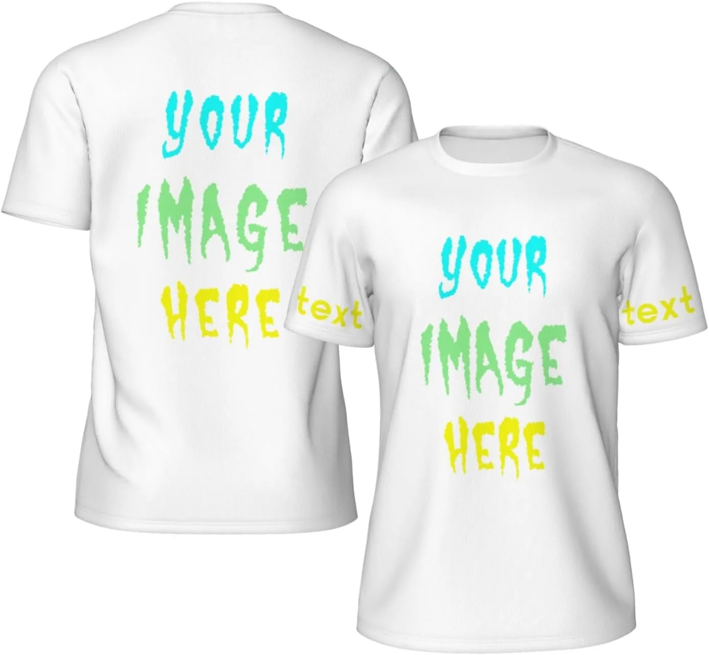 

Футболка Custom для мужчин с фото и текстом