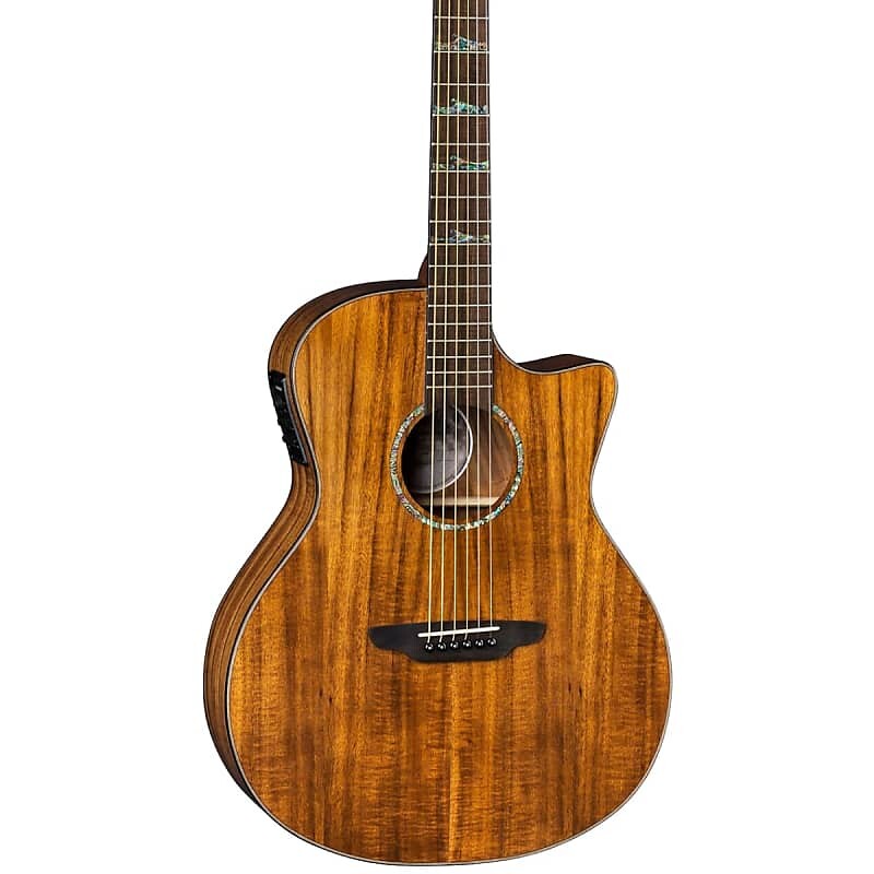 

Акустическая гитара Luna High Tide Grand Concert Cutaway Acoustic-Electric Guitar KOA