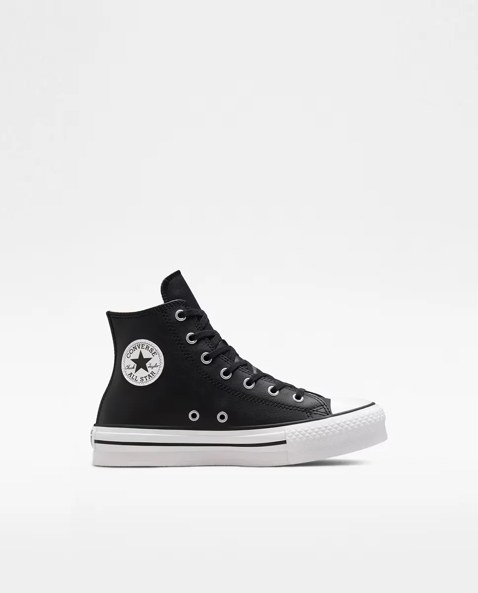 

Детские повседневные кроссовки Converse с высоким берцем на платформе и кожаной платформе Chuck Taylor All Star Eva Lift, черный