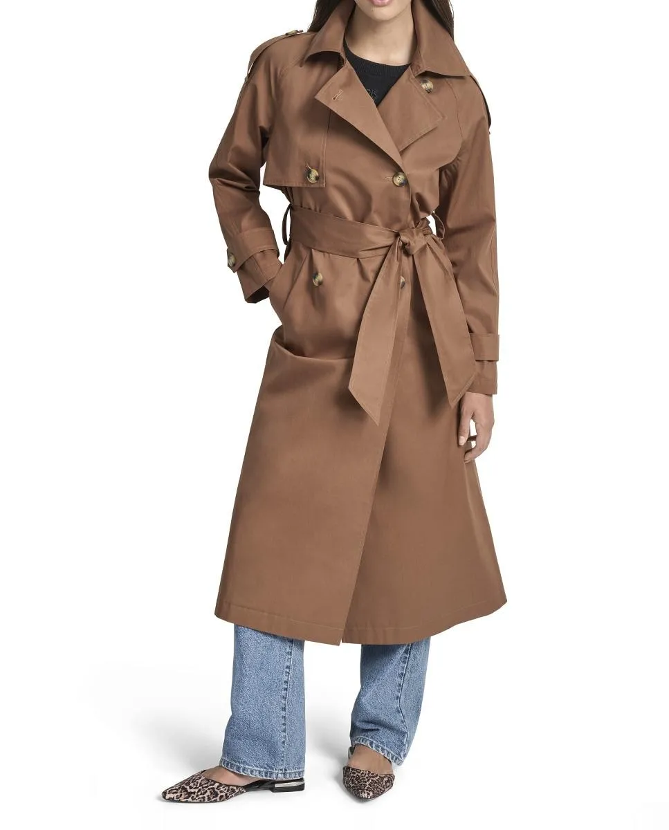 

Женское пальто-тренч Dkny Jeans, коричневый