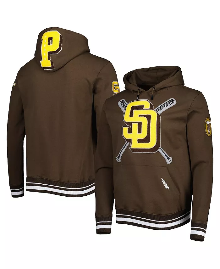 

Мужская коричневая толстовка с капюшоном San Diego Padres Mash Up Logo Pro Standard
