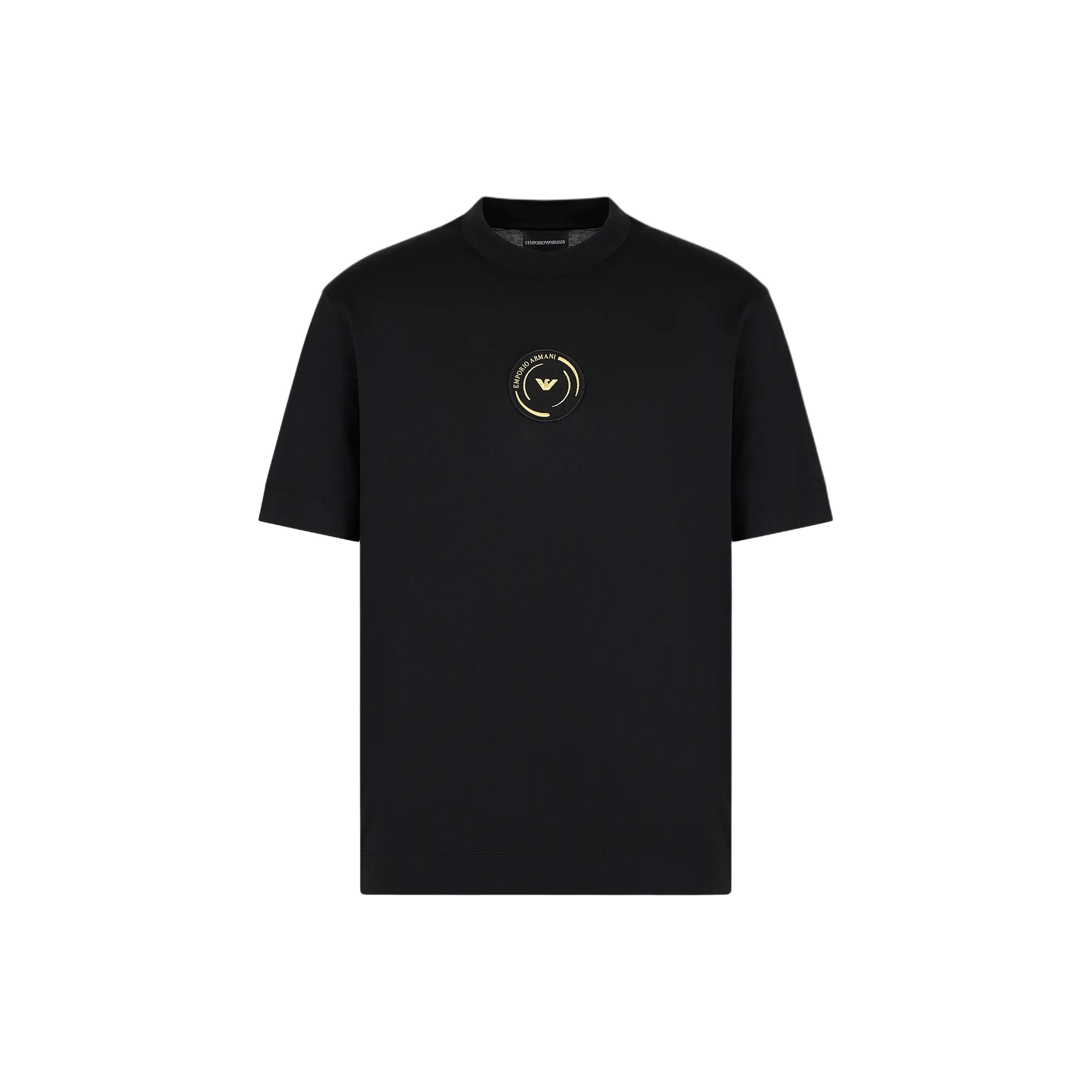 

EMPORIO ARMANI Футболка SS24 мужская черная, Черный, EMPORIO ARMANI Футболка SS24 мужская черная