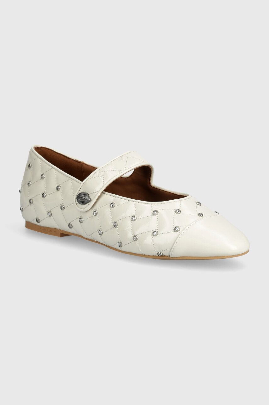 

Кожаные балетки Kurt Geiger London Orbit Ballet Flat, бежевый