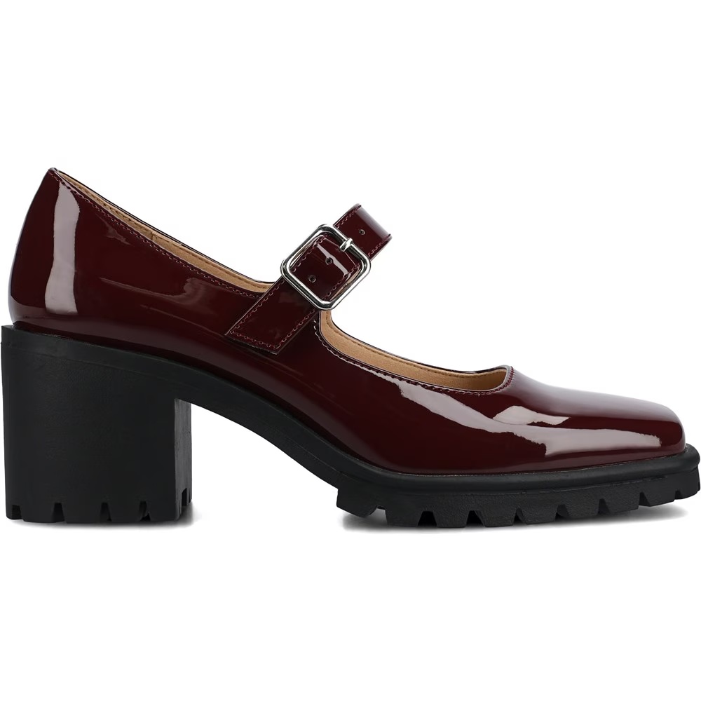 Туфли-Лодочки Gladys на блочном каблуке Journee, цвет oxblood — фото 2