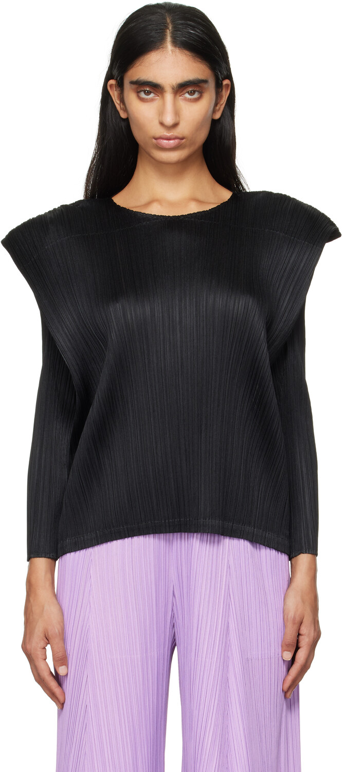 

Monthly Colors Сентябрь Топ PLEATS PLEASE ISSEY MIYAKE, черный
