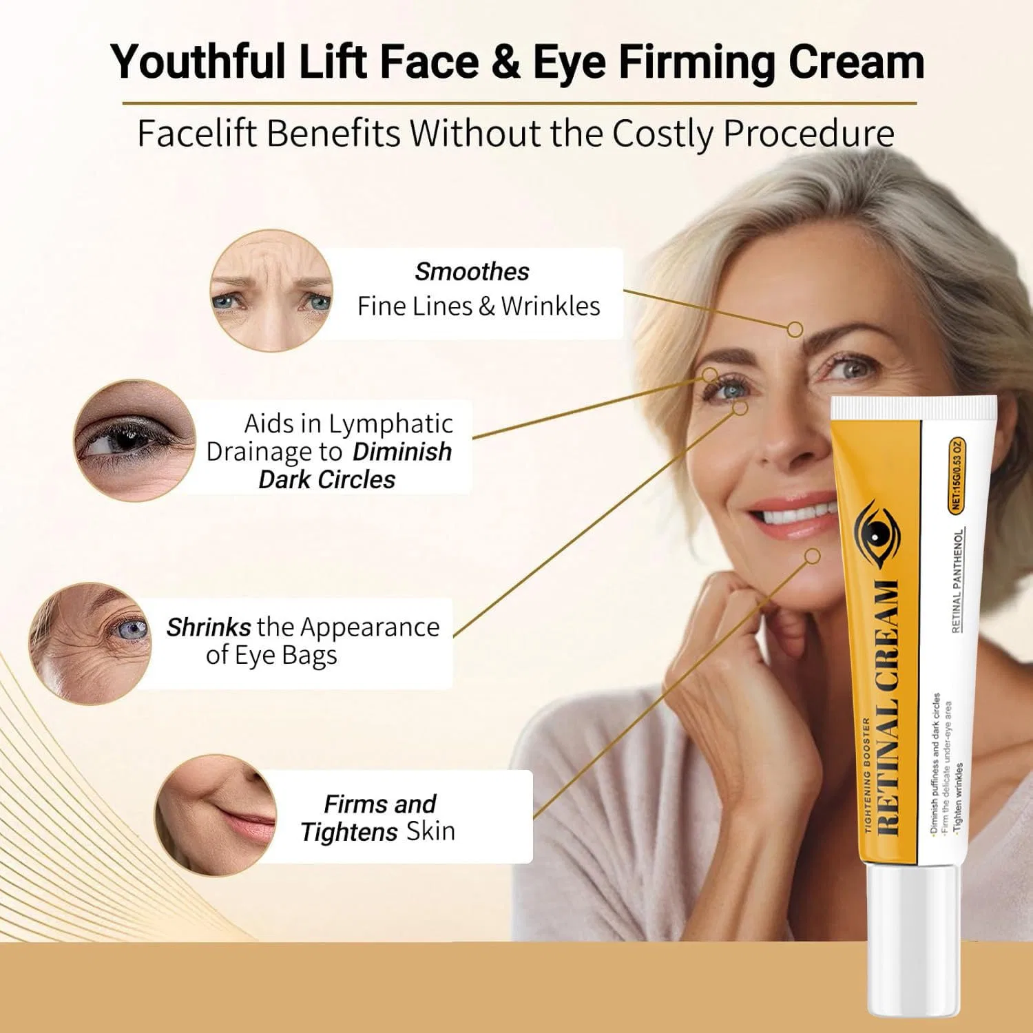 Бустер Radiantre — Для лица с ретиналем Retinal Shot Tightening Booster, 45 мл — фото 4