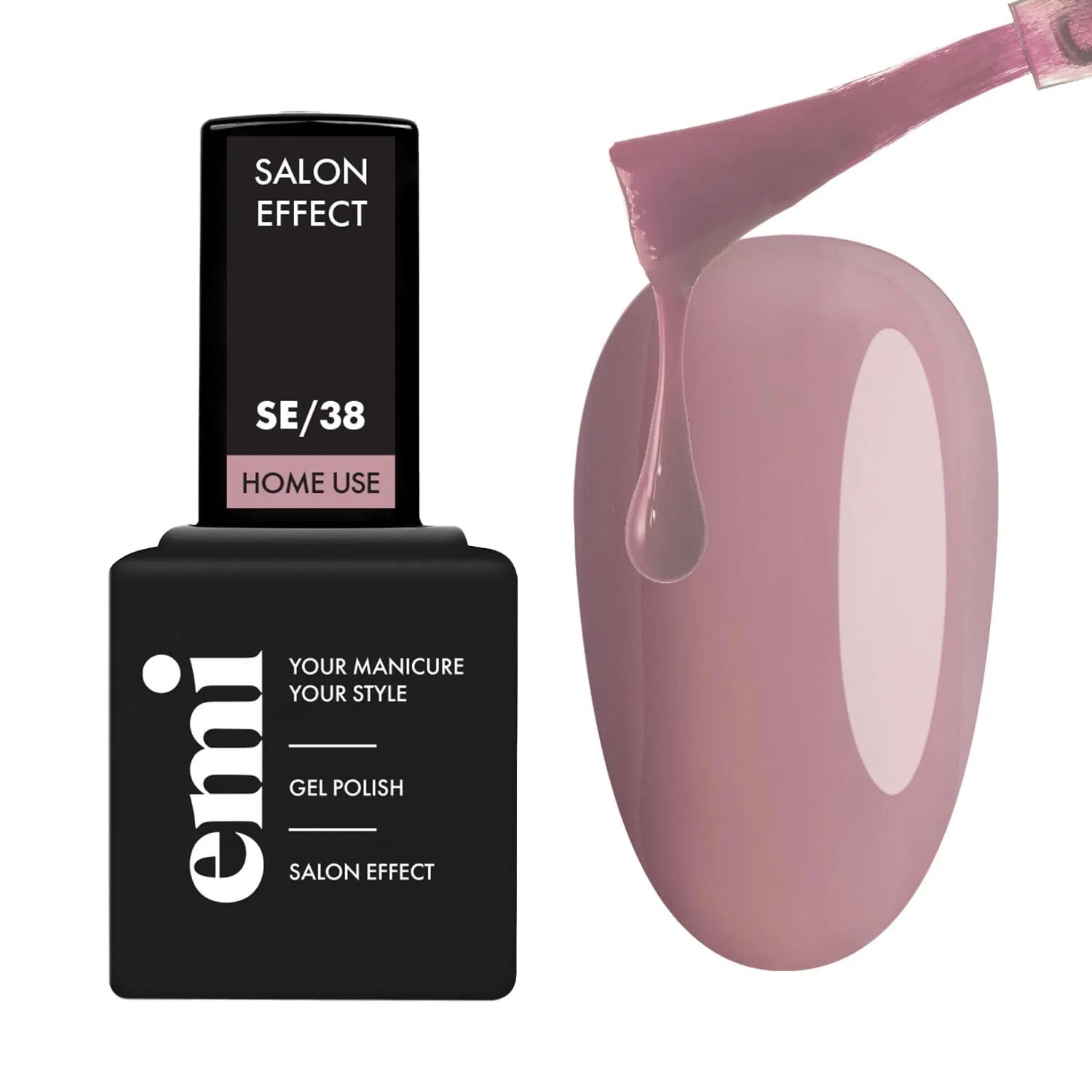 Гель-лак для ногтей «Muted Rose» от EMI Salon Effect, без HEMA, 9 мл Emi