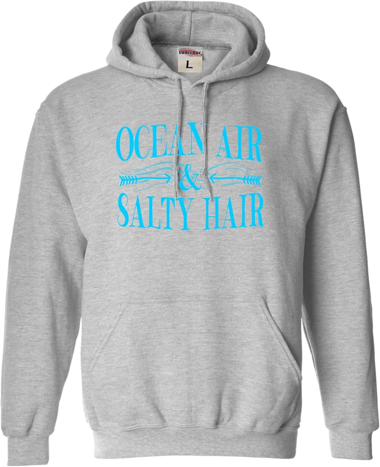 

Толстовка с капюшоном для пляжного отдыха Ocean Air & Salty Hair Go All Out