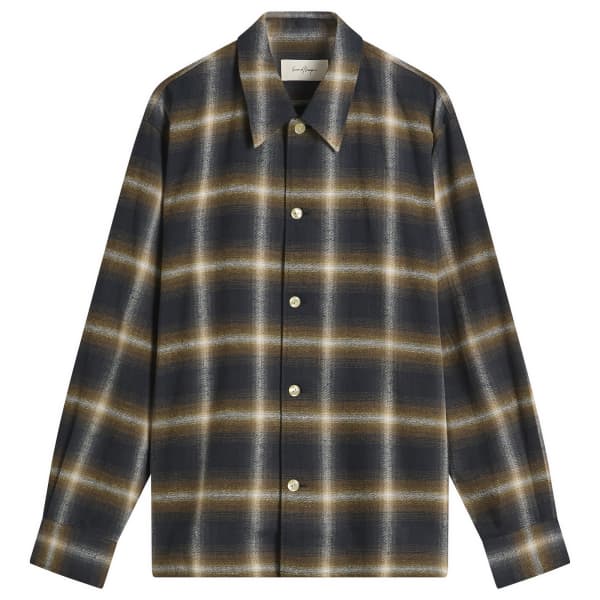 

Рубашка Logan Ombre с длинными рукавами в клетку второго слоя Second/Layer, Olive Check