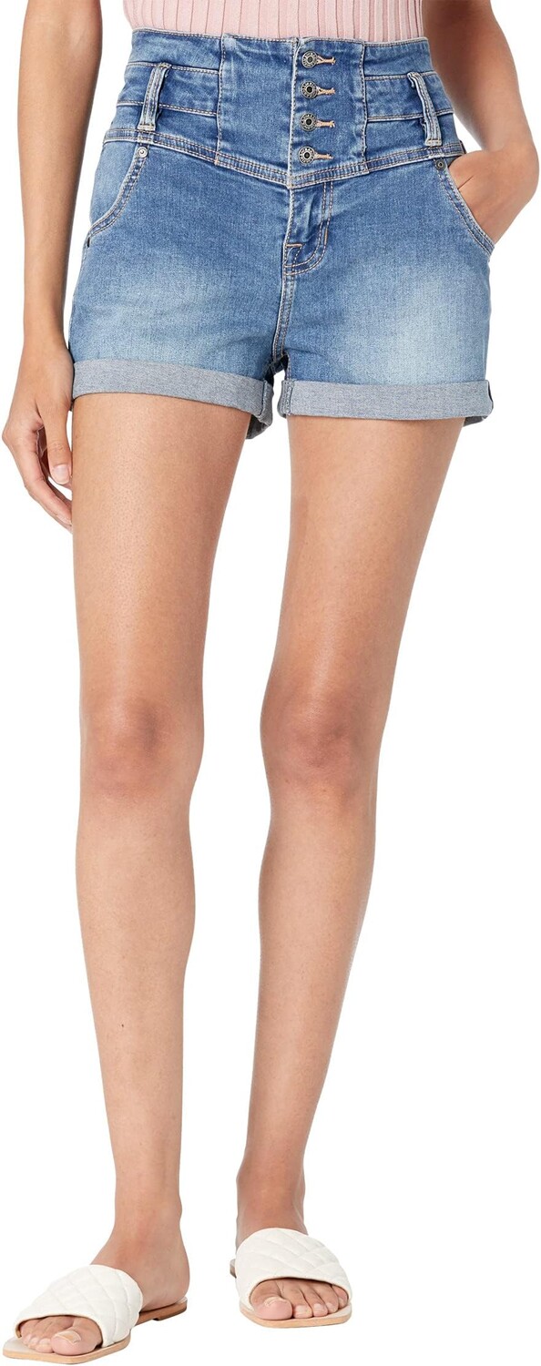 

Шорты Rock and Roll Cowgirl High-Rise Denim Shorts in Medium Vintage 68H9784, цвет Medium Vintage