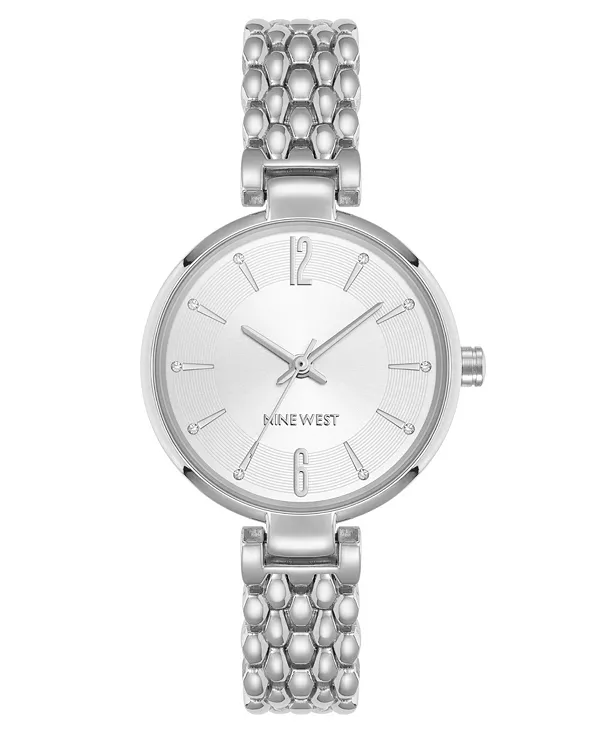 

Женские кварцевые современные часы из металлического сплава серебристого и золотистого оттенков, 35 мм Anne Klein, silver-tone