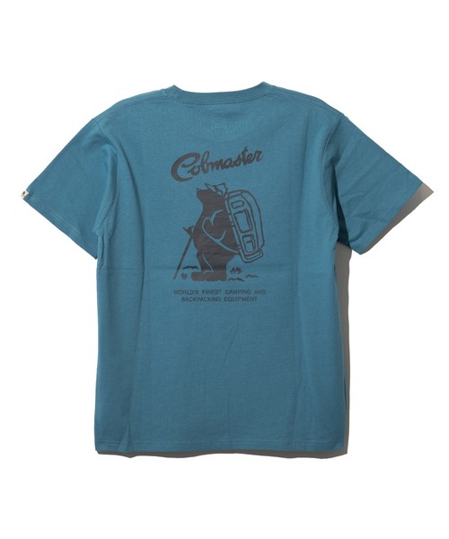 

Футболка с коротким рукавом, принт на спине COBMASTER, индиго-синий