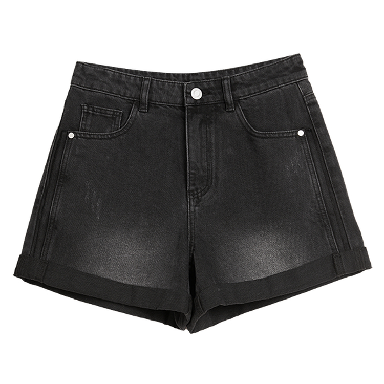 

ELLE Джинсовые шорты Women's Dark Gray тонкие прямые брюки